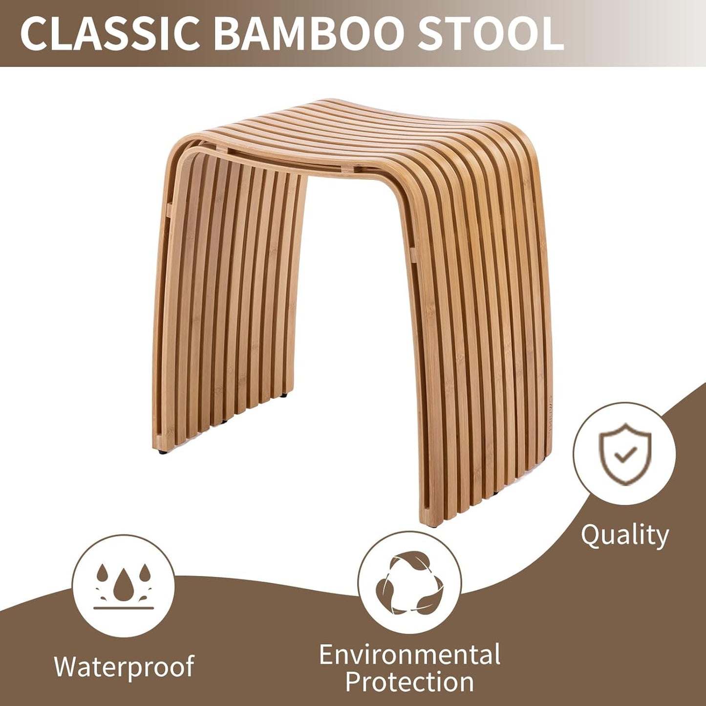 Bamboo dining stools and chairs - durable and beautifully designed for dining rooms, living rooms, bedrooms and bathrooms