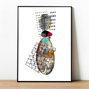 Fine Art Print of an Abstract Decorative Painting " Touch "