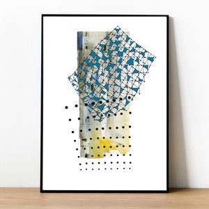 Abstract Decorative Painting " Morning ", Fine Art Print ,Aestetic Wall Art, Home Decor, Contemporary Art