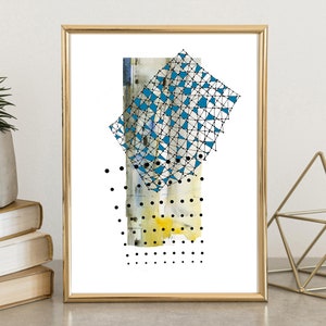 Abstract Decorative Painting " Morning ", Fine Art Print ,Aestetic Wall Art, Home Decor, Contemporary Art