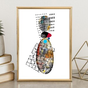 Fine Art Print of an Abstract Decorative Painting " Touch "