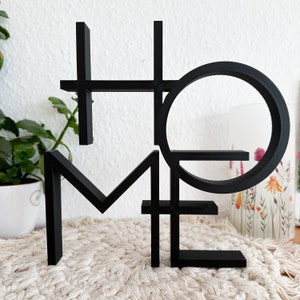 HOME Line Art Decoration,