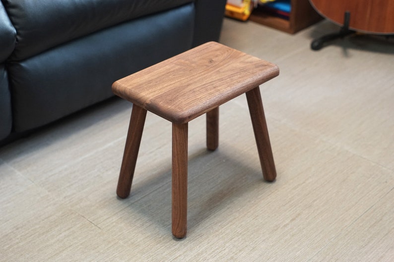 Wood stool walnut stool, Maple Stool, Solid wood for kids, kids furniture