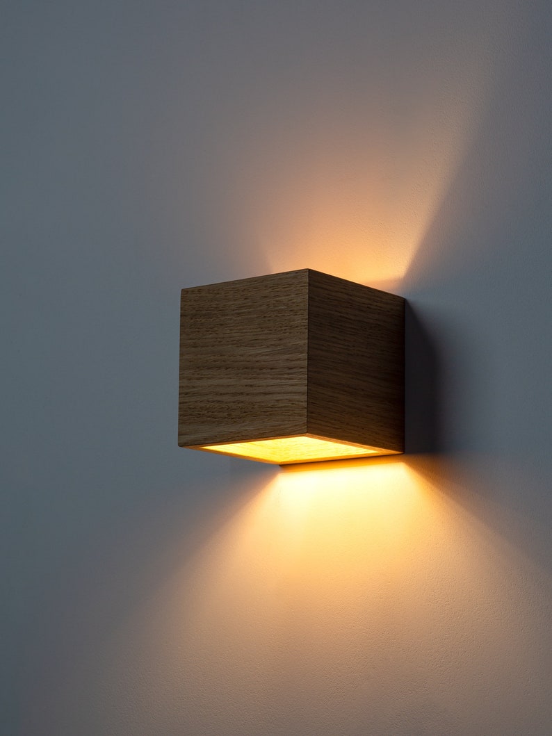 wall lamp sconce wooden high quality home decor lighting lamp QUBIQ SMALL wall lights