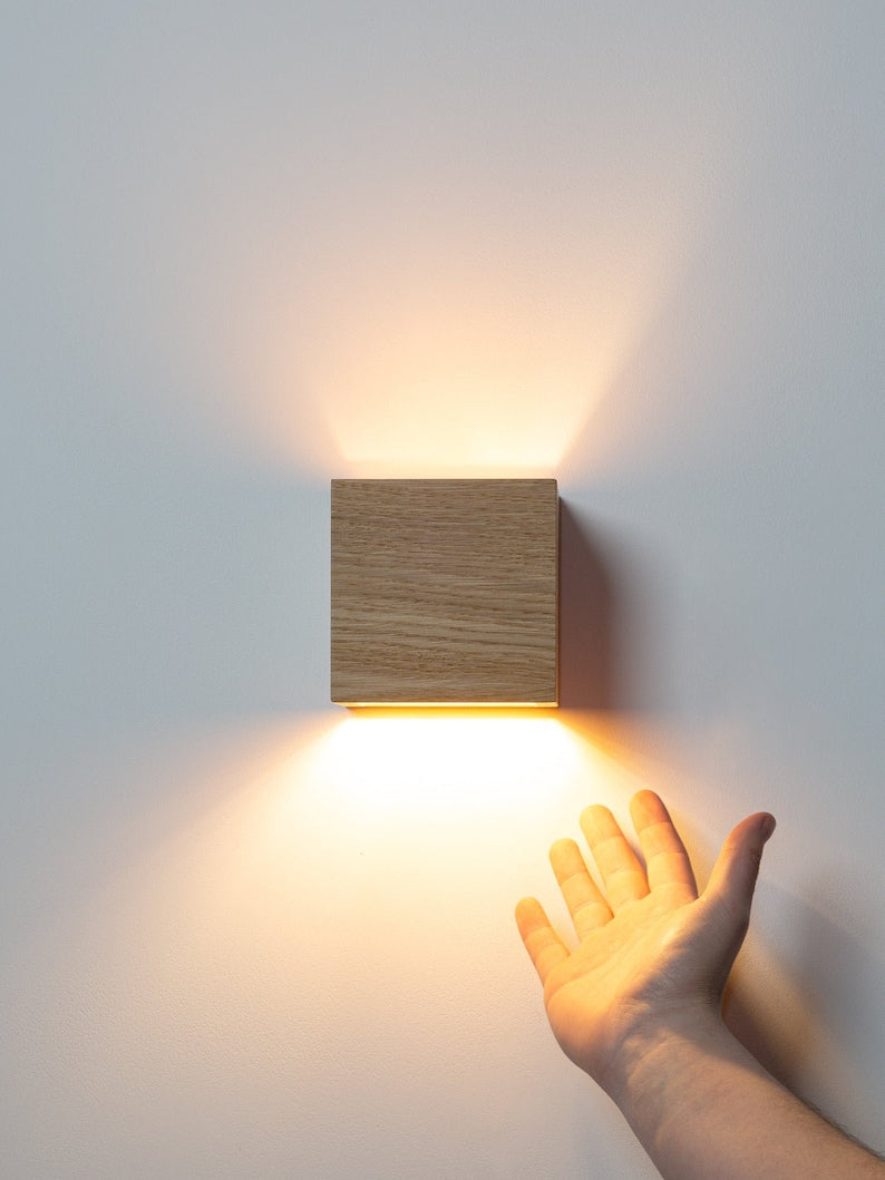 wall lamp sconce wooden high quality home decor lighting lamp QUBIQ SMALL wall lights