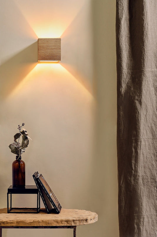 wall lamp sconce wooden high quality home decor lighting lamp QUBIQ SMALL wall lights