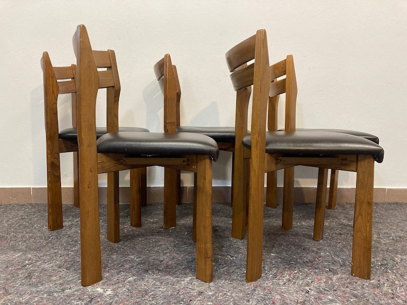 Italian Dining Vintage Chairs / Upholstery Chair / Wooden Chairs / Retro / vintage furniture / retro furniture / italian design