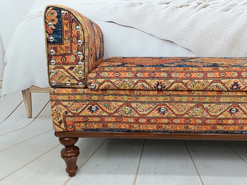 Upholstered Loveseat, Storage Ottoman, Window Seat, Armed Bench, Lounge Bench, Storage Couch, Bedroom Bench, Entry Chair, ST 18x51 63