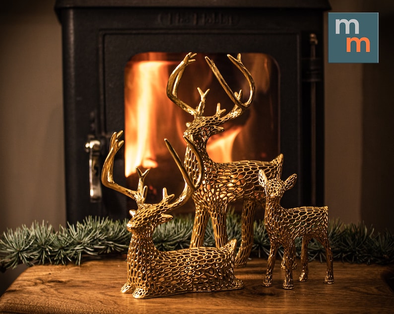 High Christmas Reindeer Scandinavian Decor