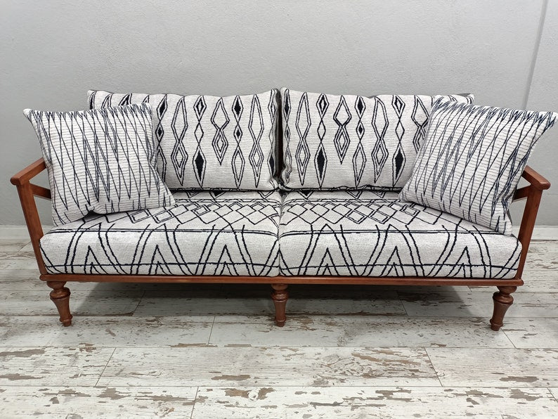modern sofa, upholstered couch, living room sofa, soft love seat, guest room sofa, lounge sofa, saloon set, handmade couch, SOFA 1011