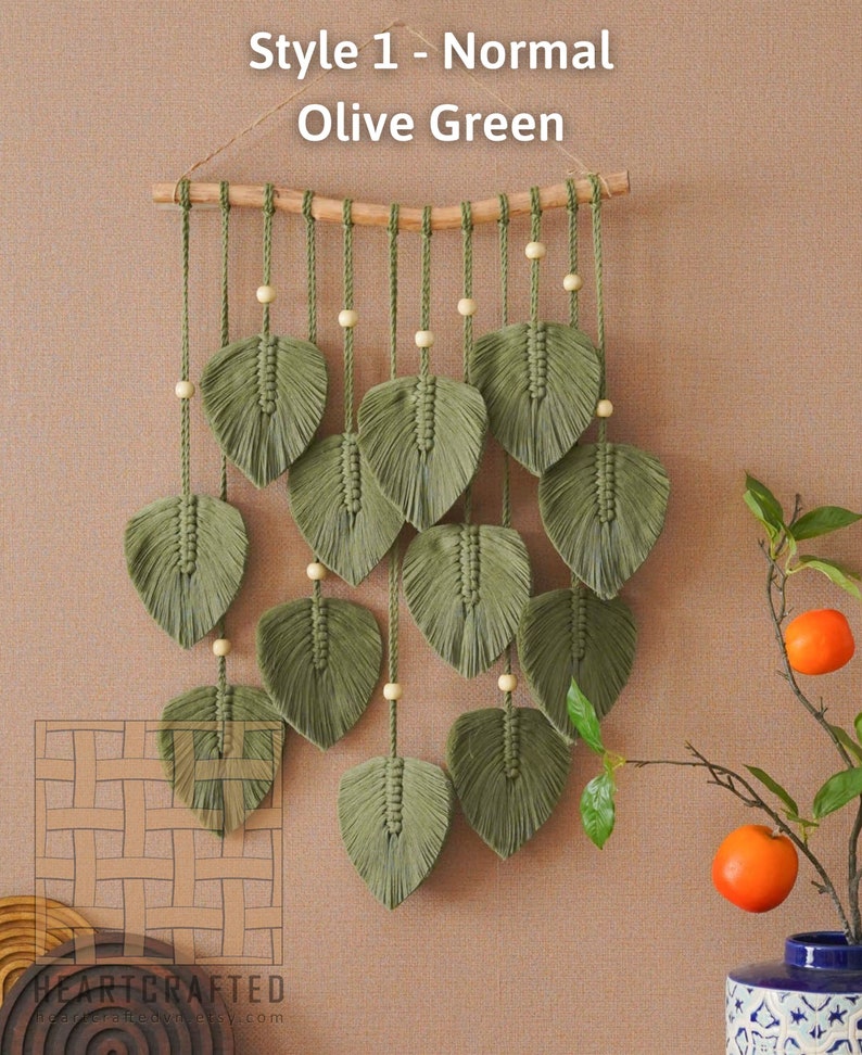 Macrame Leaf Wall Hanging, Macrame Wall Hanging