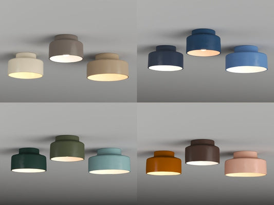 Flush mount ceiling light, entry light CANISTA SCONDENT COLOR, pendant, flush mount light, low ceiling light, home decor, gift, night light（12 colors）