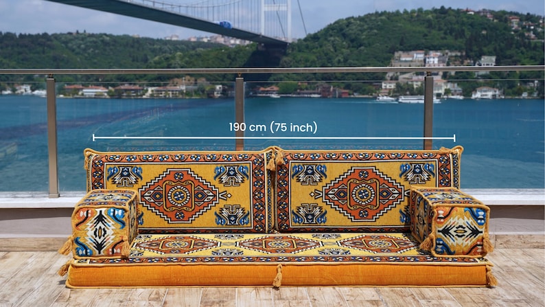 8 Inch Thick Single Sofa Set, French Cushion, Moroccan Sofa, Seat Cushion, Daybed Cushion, Reading Nook, Pallet Sofa Cushions