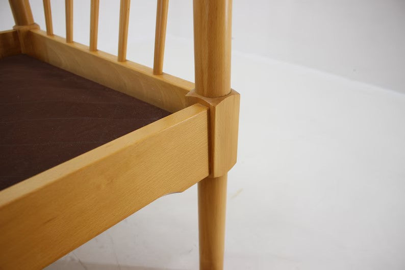 1970s Three Seater Sofa in Beech Wood,Denmark / Vintage Sofa / Beige Colour / Mid-century /