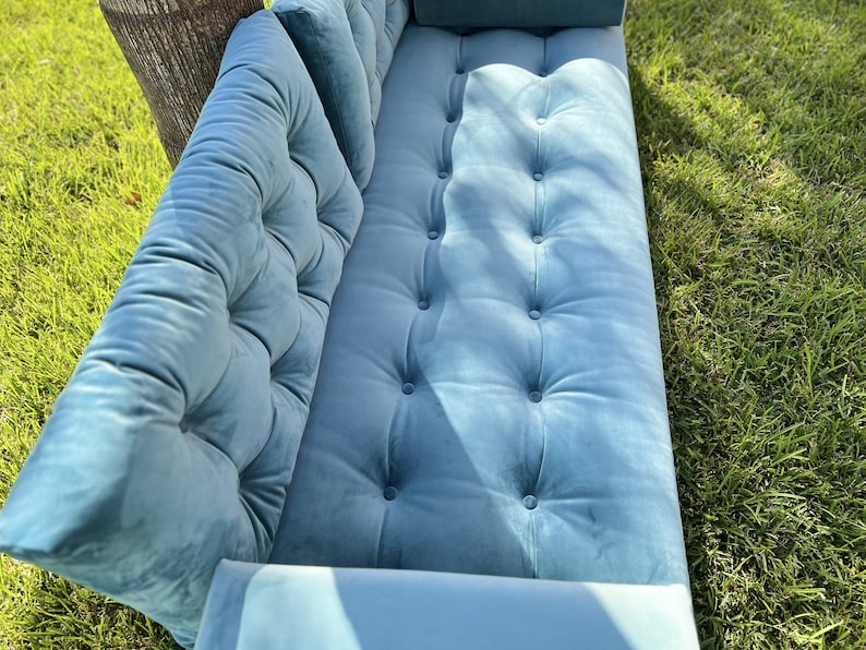 Velvet sofa Velvet floor couch Floor couches , Velvet couches with insert, Boucle couch , included 2 arm rest & 2 back pillows