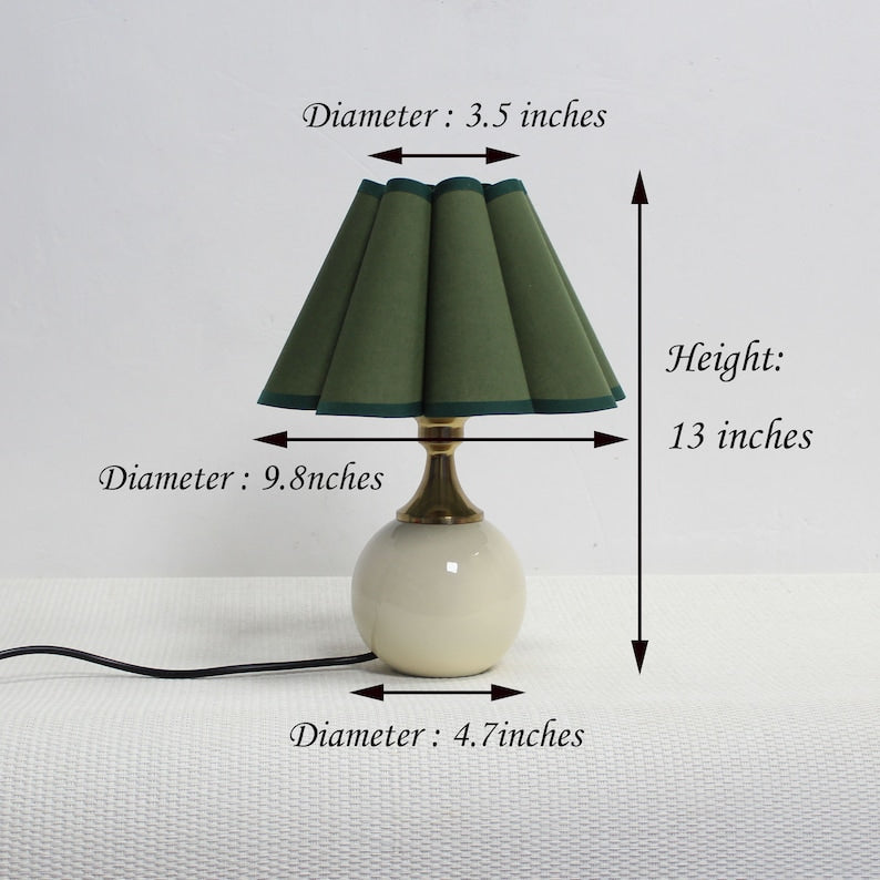 Duzy handmade scallop shape table lamp