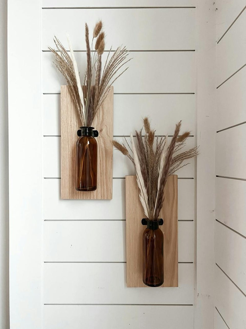 Rustic Wood Farmhouse Sconces, Wood Wall Sconces