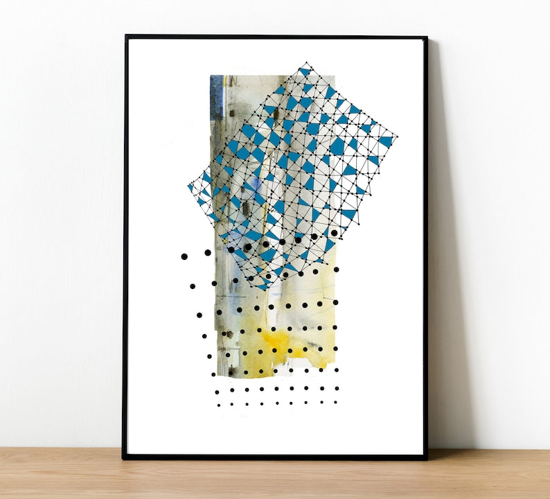 Abstract Decorative Painting " Morning ", Fine Art Print ,Aestetic Wall Art, Home Decor, Contemporary Art