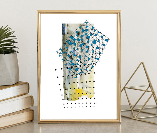 Abstract Decorative Painting " Morning ", Fine Art Print ,Aestetic Wall Art, Home Decor, Contemporary Art