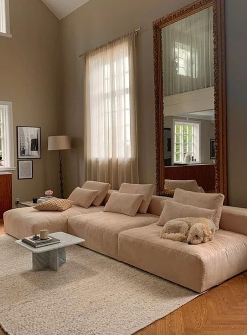 Floor Cushion, Floor Pouf, floor seating, Sofa Living Window Seat, Reading Nook, Floor Seat, bohemian furniture