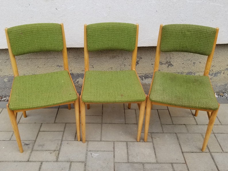Danish Style Dinning Chairs , Vintage, 1970's