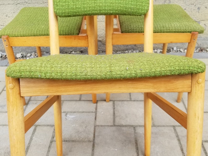 Danish Style Dinning Chairs , Vintage, 1970's
