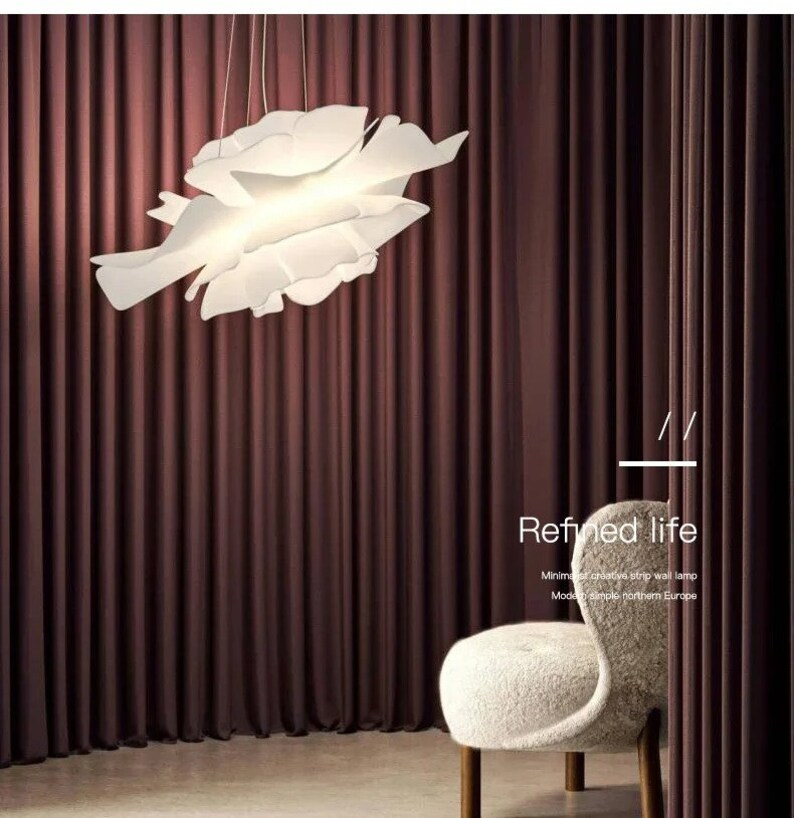 Modern Acrylic LED Chandelier | Pendant Light | Indoor Lighting | Living Room | Bedroom | Kitchen | Decorative Ceiling | Light Fixtures