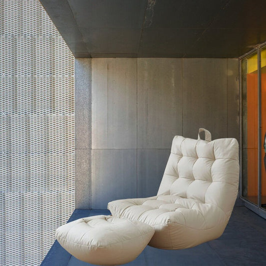 Recliner sofa, faux leather fabric chair that can be slept in Suitable for Bedroom, Living Room