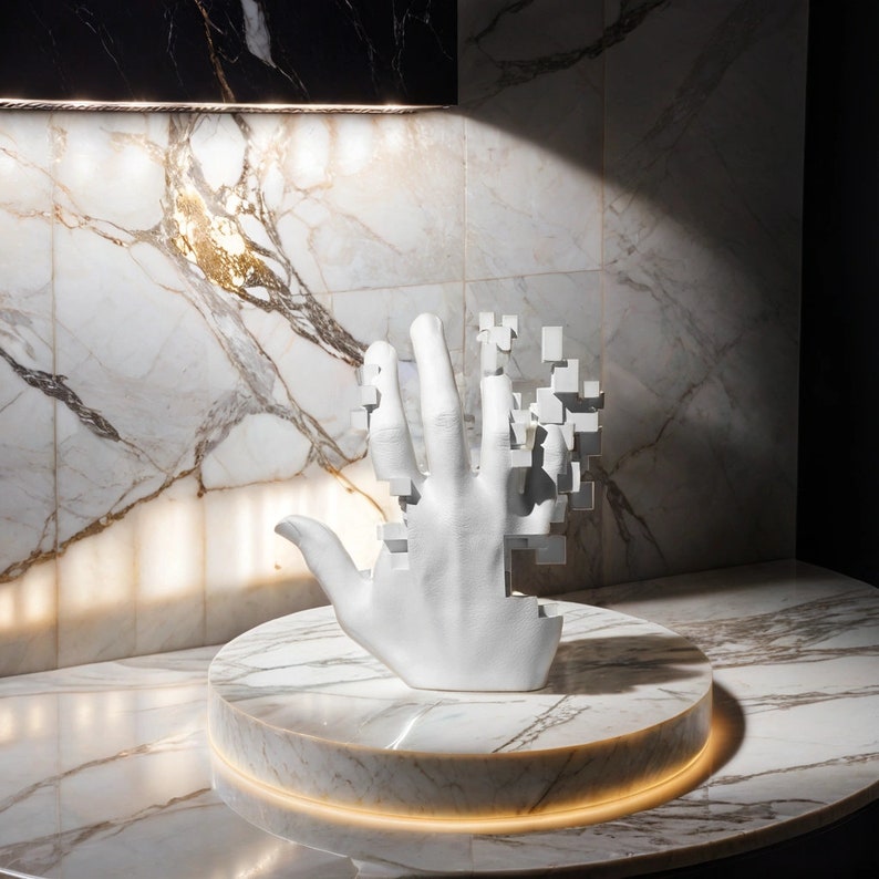 Hand Sculpture, Modern Pop Art Decor