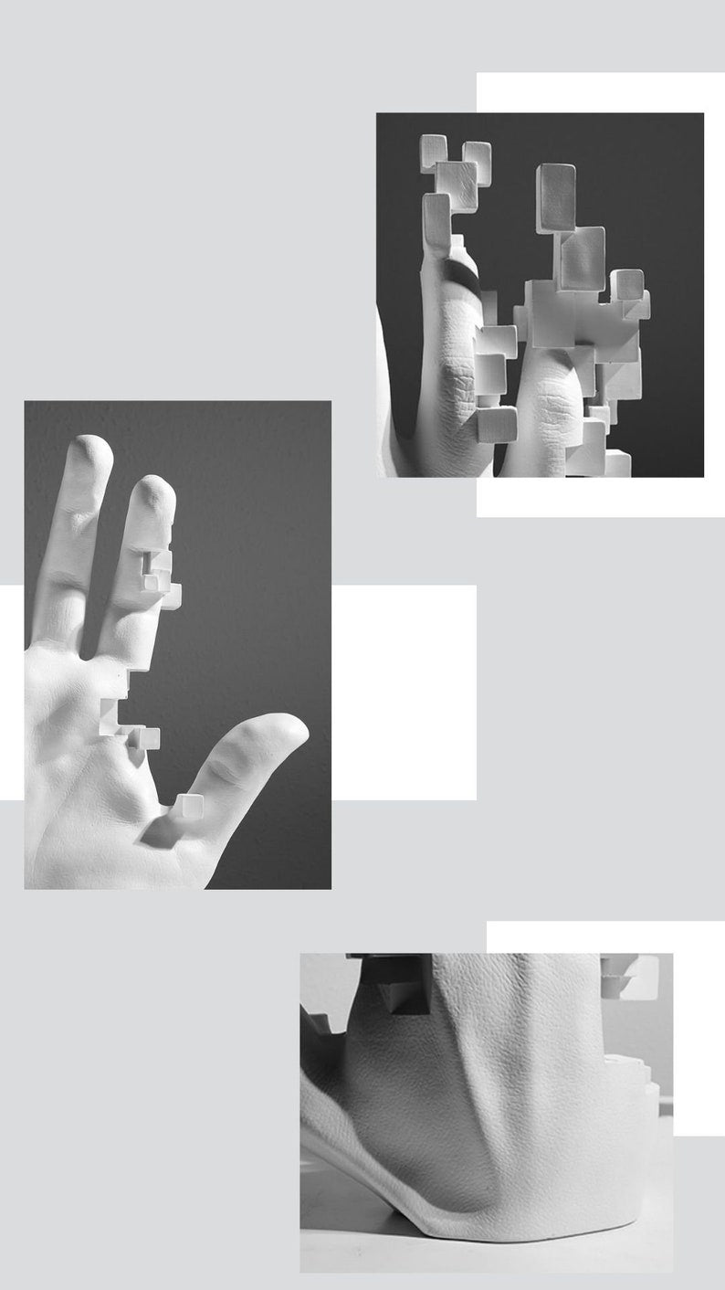 Hand Sculpture, Modern Pop Art Decor