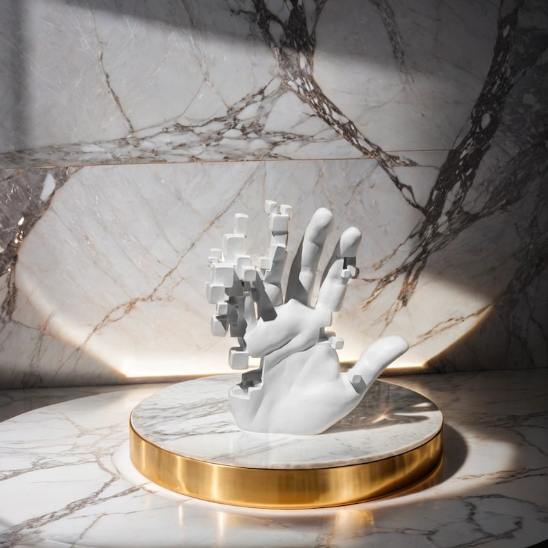 Hand Sculpture, Modern Pop Art Decor