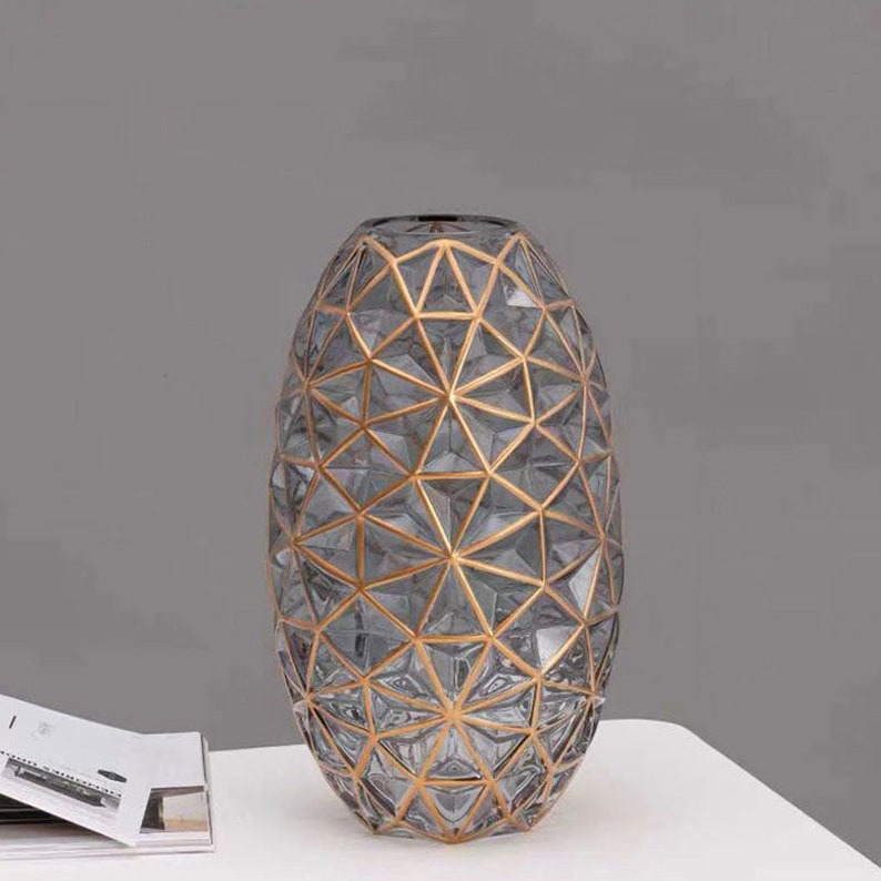 Light luxury crystal glass vase