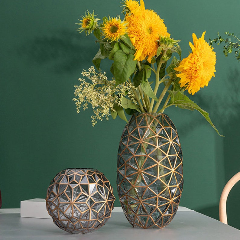 Light luxury crystal glass vase