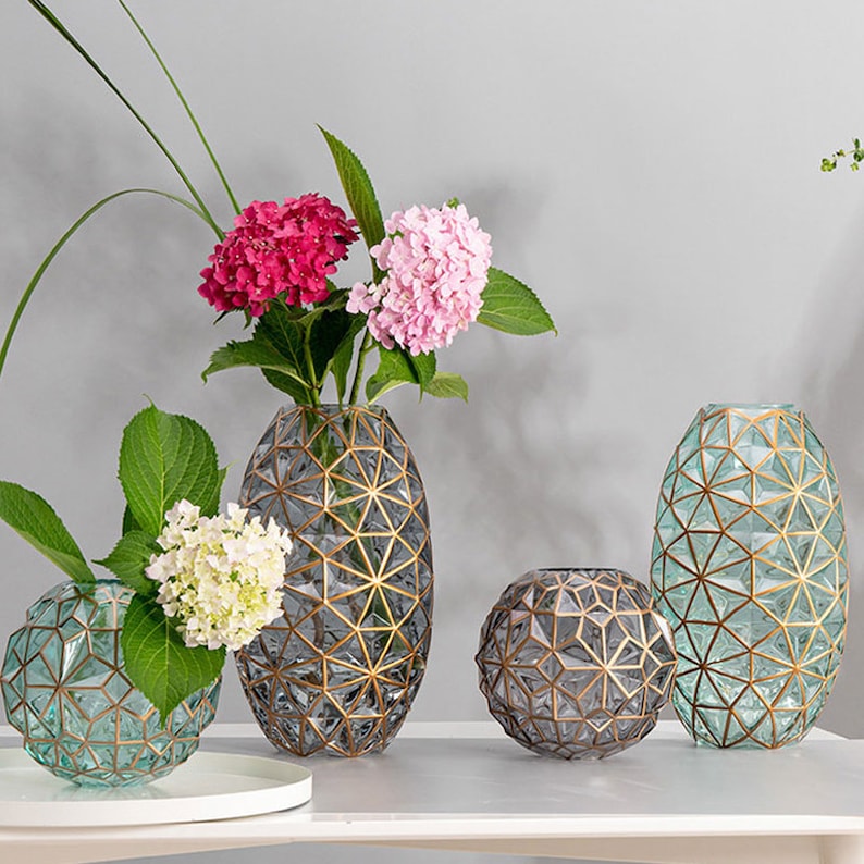 Light luxury crystal glass vase