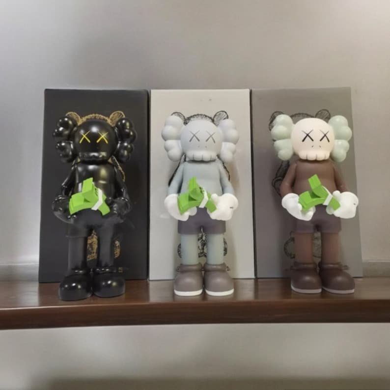 Inspired Art Decor - KAWS-Inspired Money Counting Statue