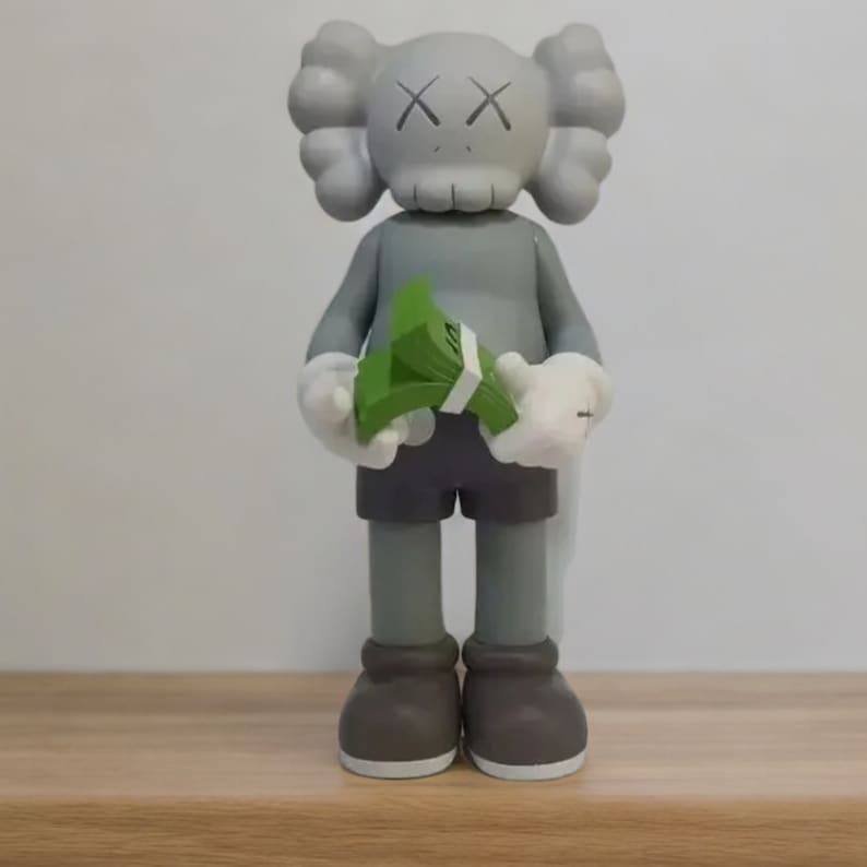 Inspired Art Decor - KAWS-Inspired Money Counting Statue