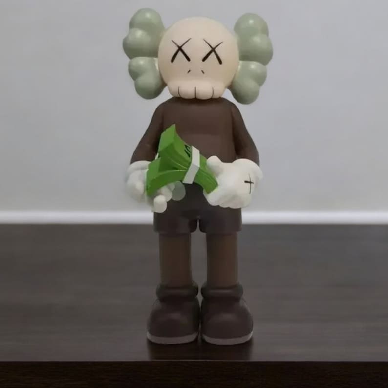 Inspired Art Decor - KAWS-Inspired Money Counting Statue
