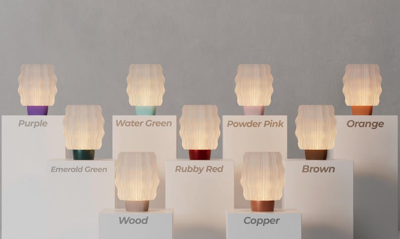 Modern Table Lamp, Bedside Mood Lighting for Bedroom