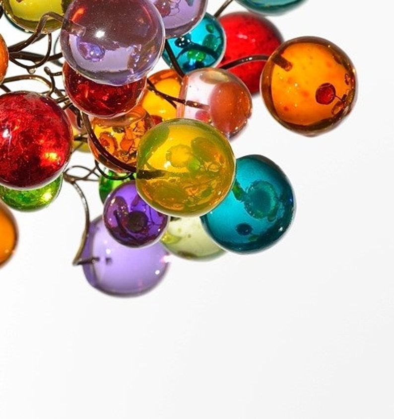 Bubbles Lighting, Ceiling Pendant light with Multicolored bubbles for Kitchen island, bedside light - modern lighting