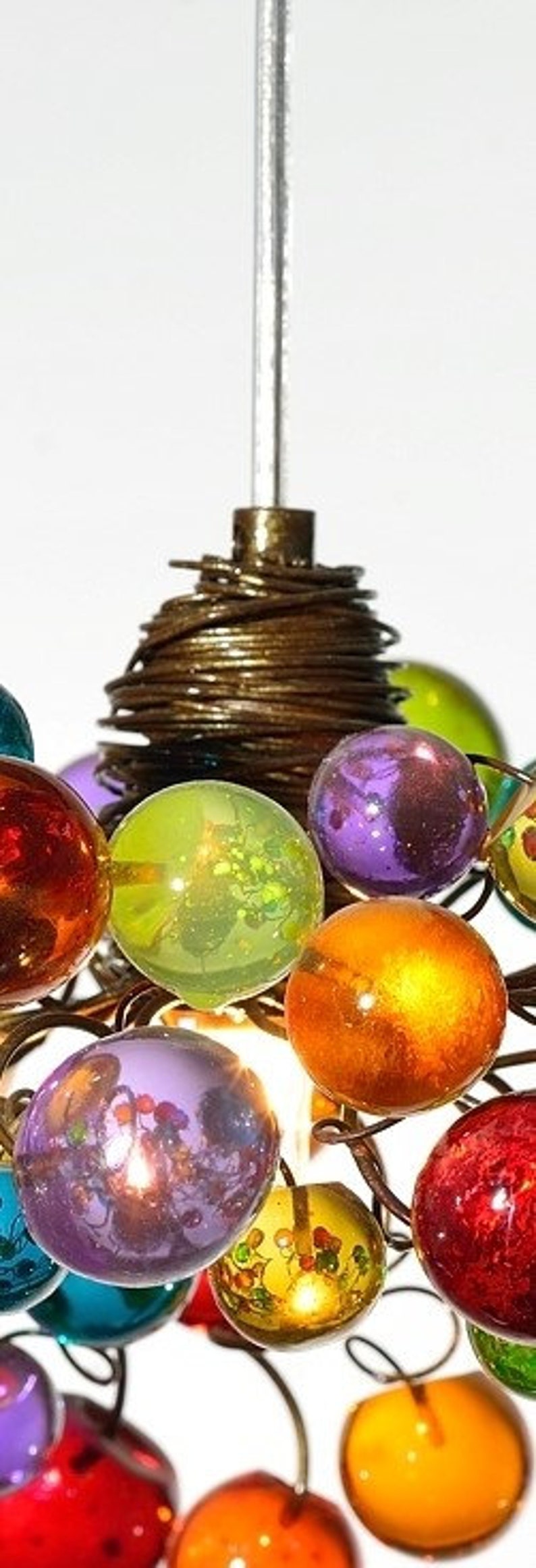 Bubbles Lighting, Ceiling Pendant light with Multicolored bubbles for Kitchen island, bedside light - modern lighting
