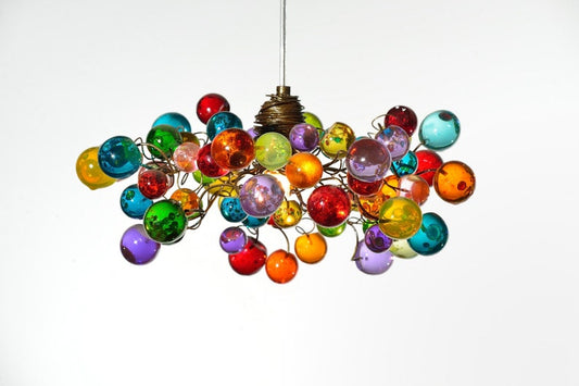 Bubbles Lighting, Ceiling Pendant light with Multicolored bubbles for Kitchen island, bedside light - modern lighting
